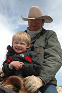 Jay Tanner with his grandson Will on horseback (Tanner photo).