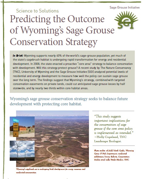 predicing the outcome of wyomings conservations strategy