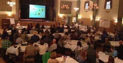 Stakeholders gather for the SGI pinyon-juniper conference in Nevada in Feb 2014.