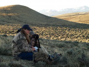 View of prime sag grouse habitat in Colorado that harbors an active sage grouse lek: the site of CCALT's staff expedition to at last see grouse in action. (CCALT photo)
