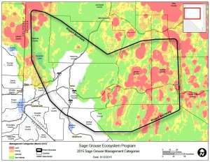 The project area in the Fallon Range Training Complex in Nevada includes large areas of prime sagebrush habitat