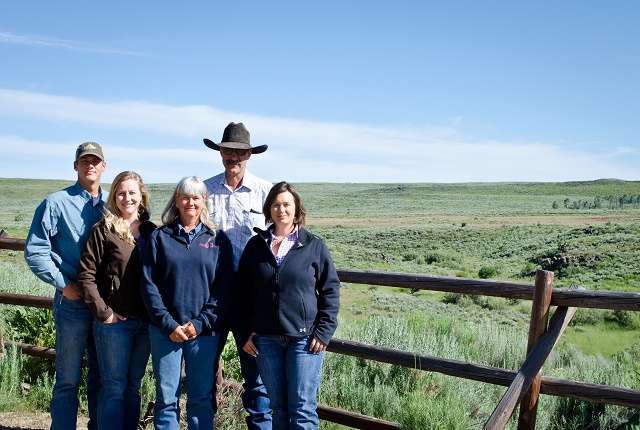 ranching sage grouse family