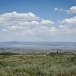 Sagebrush country extends into the distance on the Kennedy Ranch in Utah's Bear Valley.