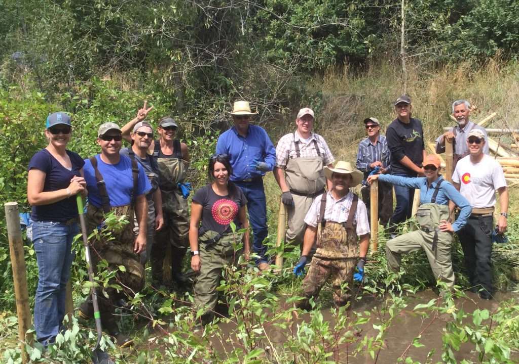Rancher Jay Wilde is a phenomenal land steward, and hosted part of the workshop on his USFS allotment. His son, Casey, and his granddaughter, Emily, pictured here participated in the workshop