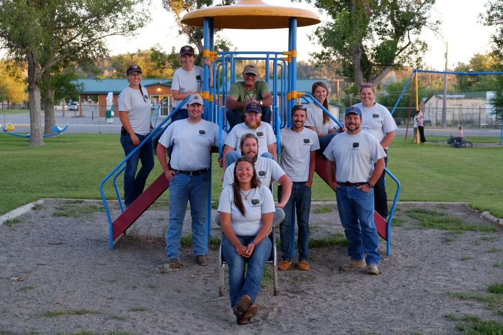 Mark's sage grouse tagging crew for the 2016 field season in eastern Montana.